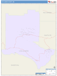 Los Alamos County Wall Map Color Cast Style